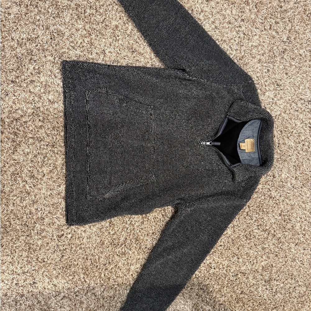 Men's Charcoal Quarter-Zip Pullover Sweater
